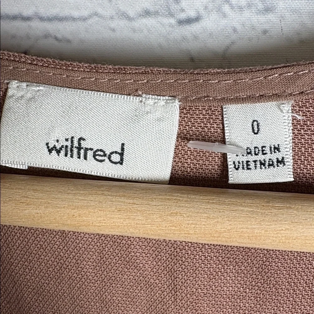 WILFRED Aretzia NWT Brax Jumpsuit Linen Blend in Nutmeg size 0